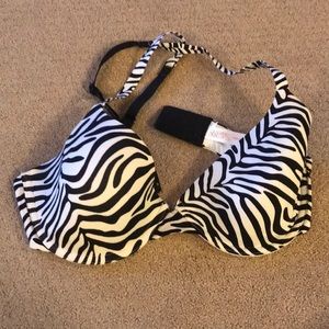 Zebra print bra